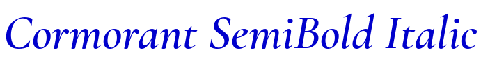 Cormorant SemiBold Italic font